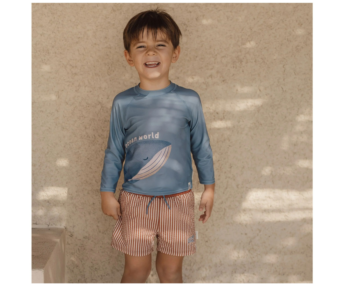 Bañador Short Ocean Brown Stripes