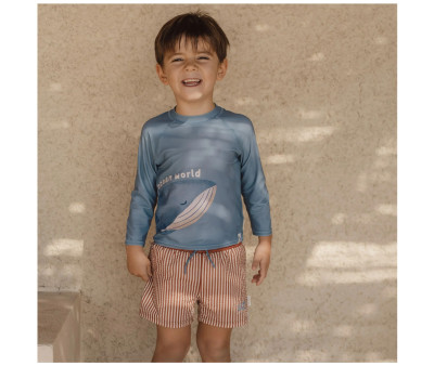 Bañador Short Ocean Brown Stripes