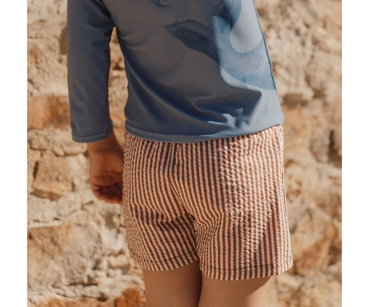 Bañador Short Ocean Brown Stripes