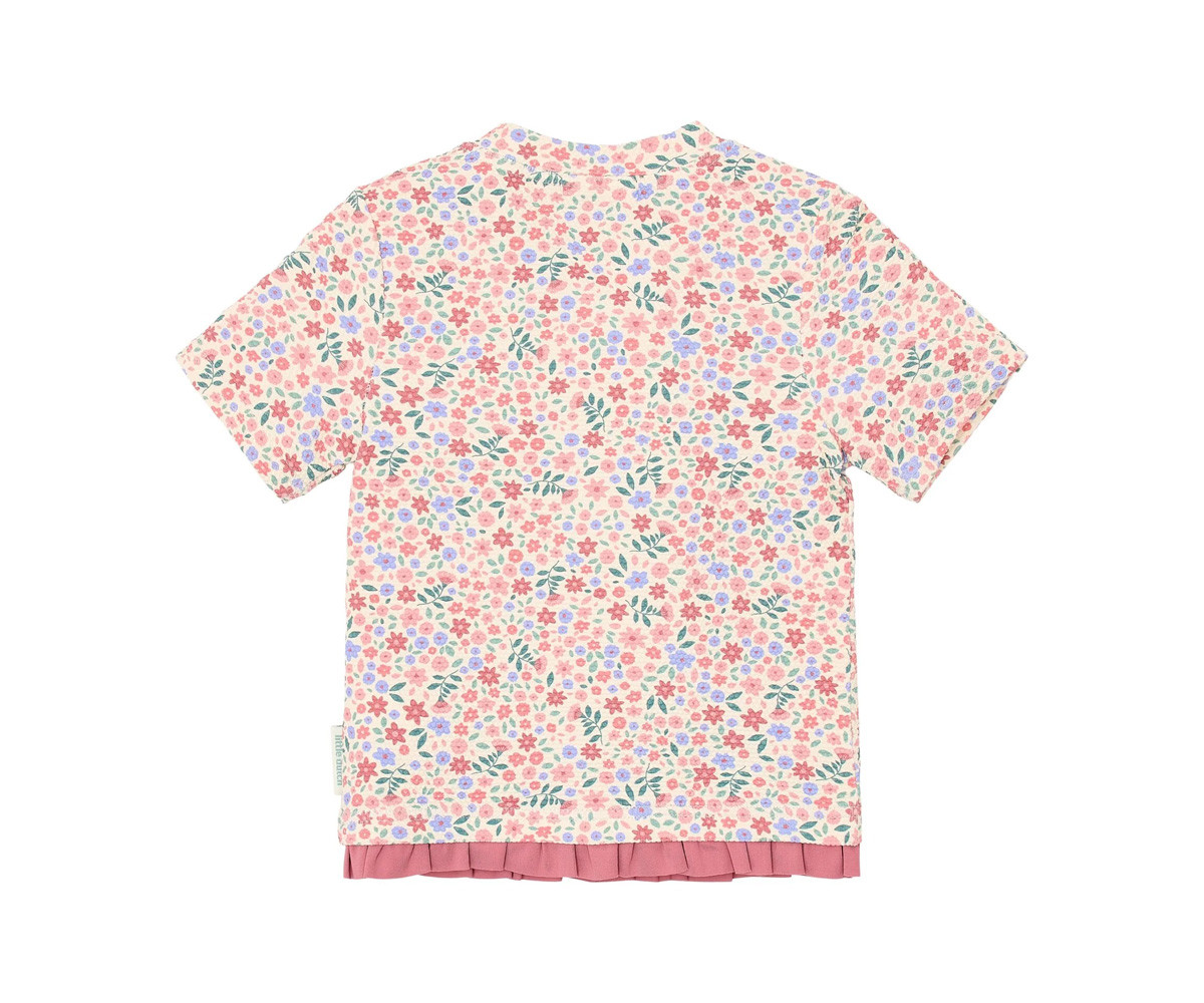 Camiseta Protección Solar Manga Corta Flores