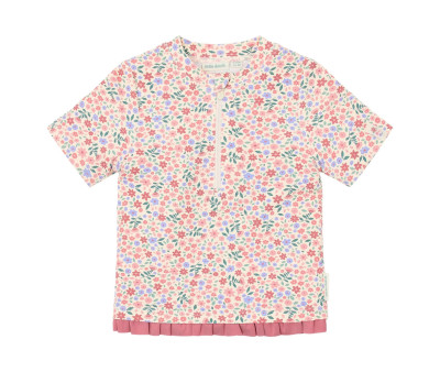 Camiseta Protección Solar Manga Corta Flores