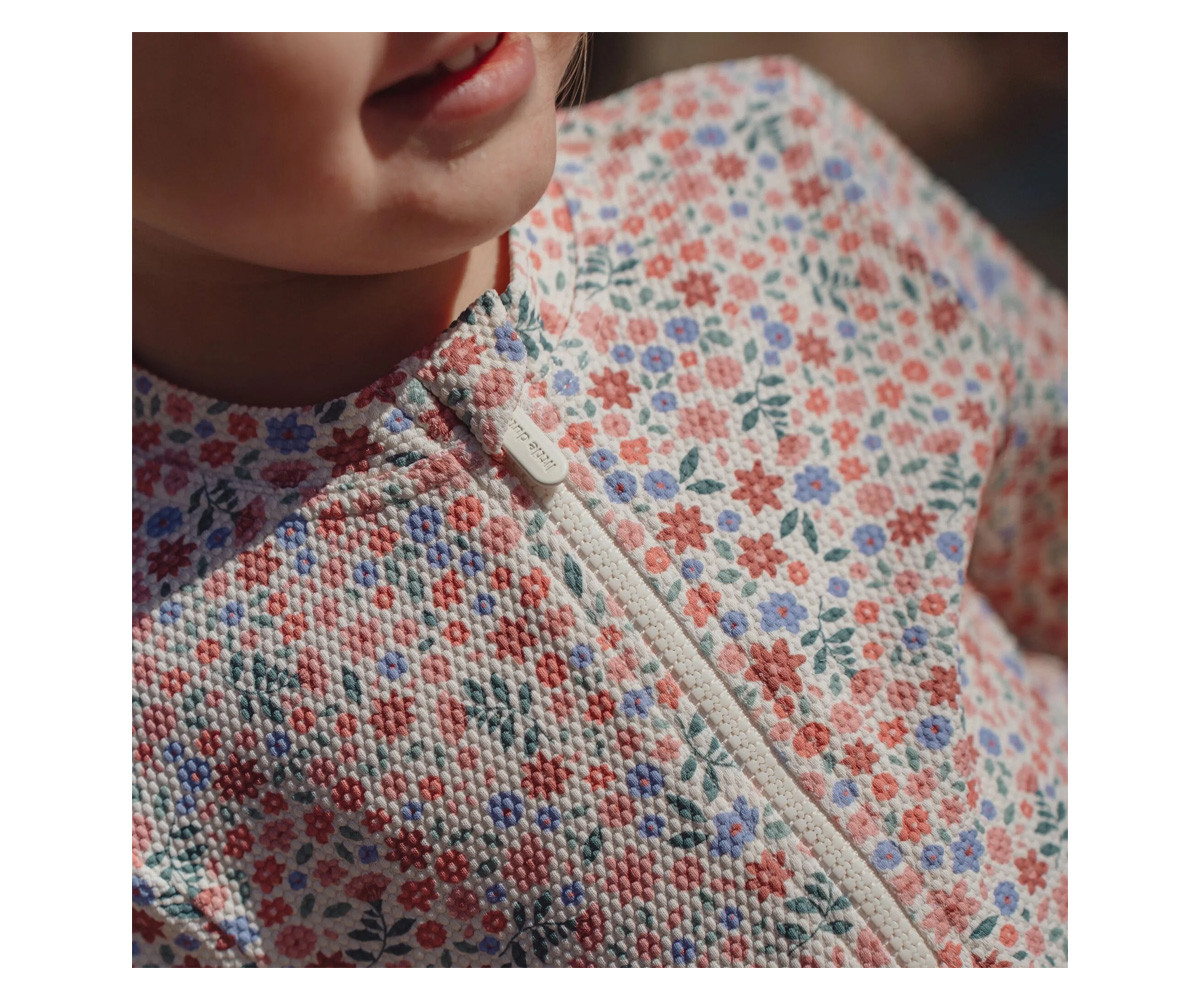 Camiseta Protección Solar Manga Corta Flores