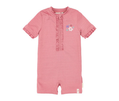 Bañador con Cremallera Pink Rose