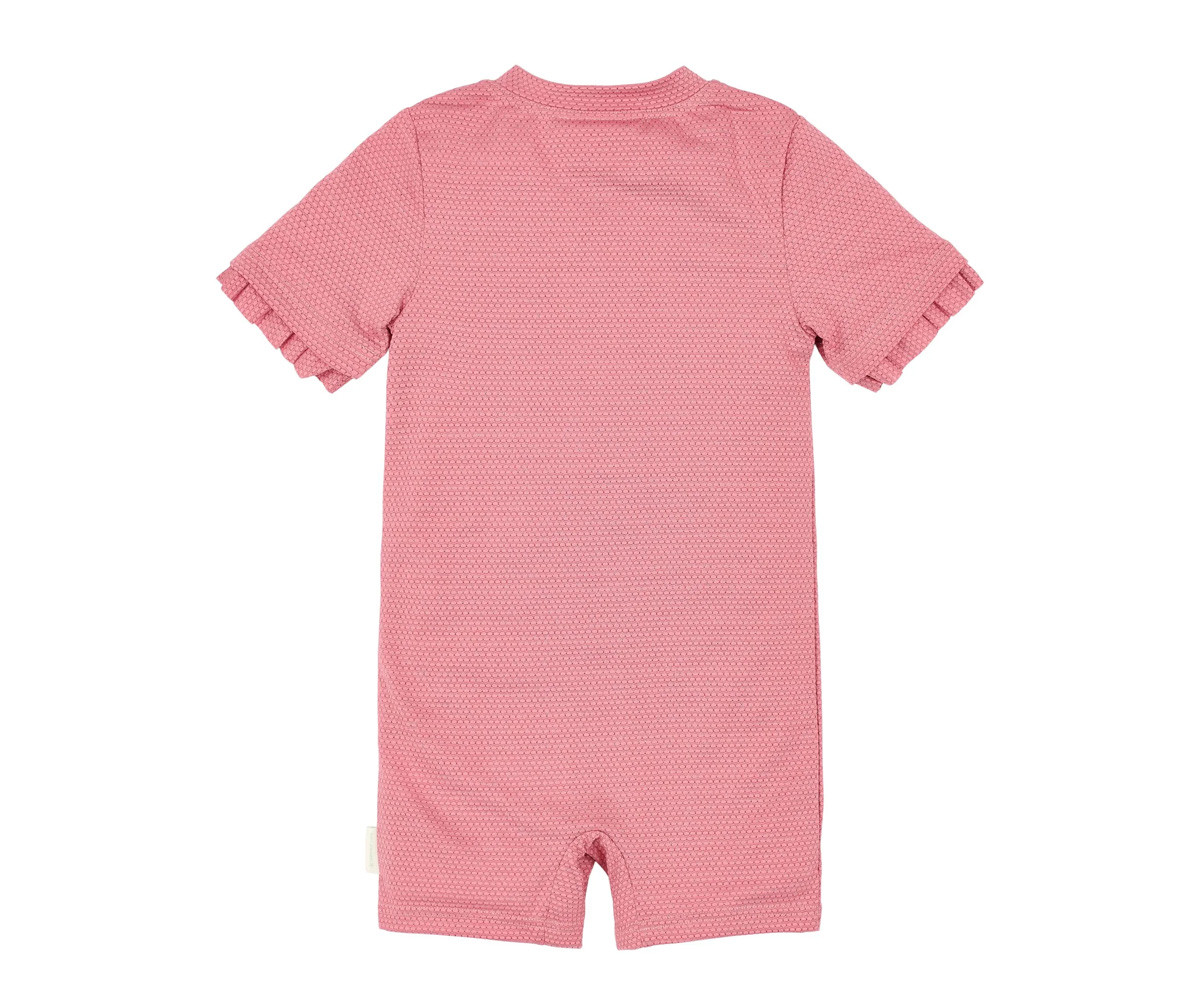 Bañador con Cremallera Pink Rose