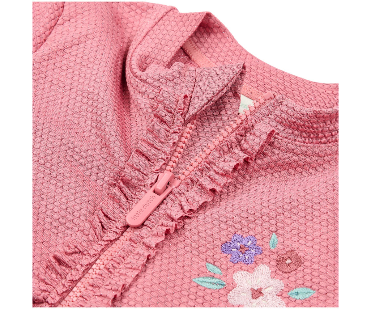 Bañador con Cremallera Pink Rose