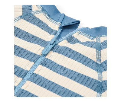 Bañador con Cremallera Ocean Blue Stripes