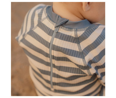 Bañador con Cremallera Ocean Blue Stripes