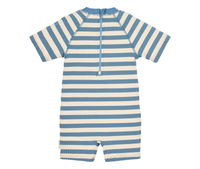 Bañador con Cremallera Ocean Blue Stripes