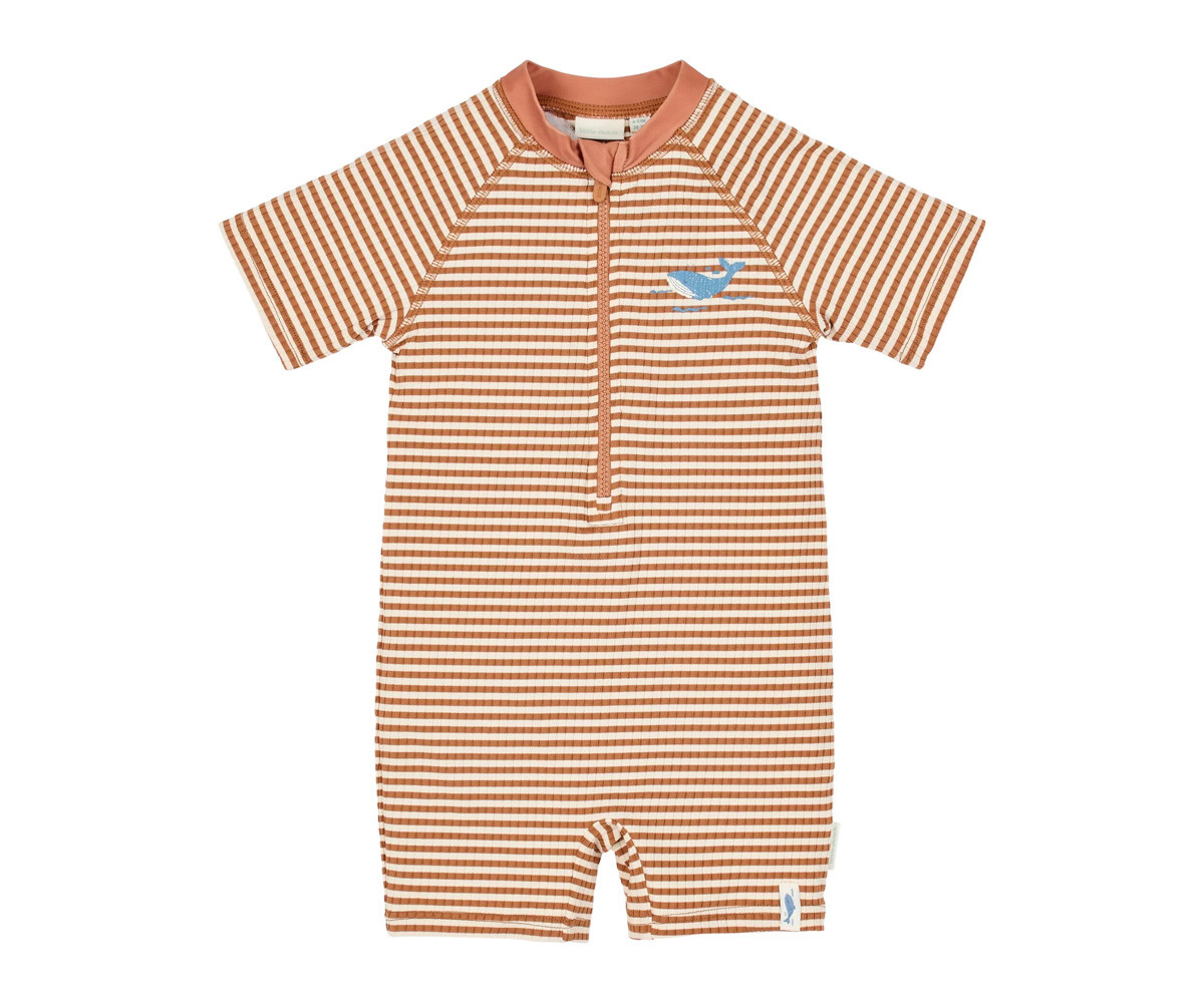 Bañador con Cremallera Ocean Brown Stripes