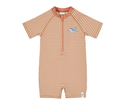 Bañador con Cremallera Ocean Brown Stripes