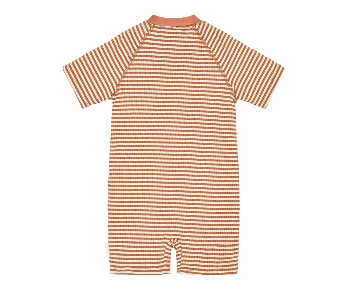 Bañador con Cremallera Ocean Brown Stripes