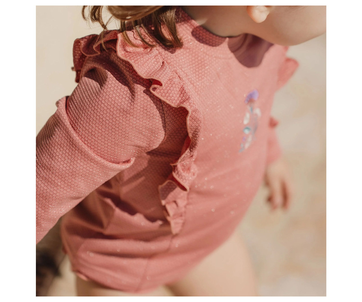 Camiseta UV Manga Larga Pink Sparkle