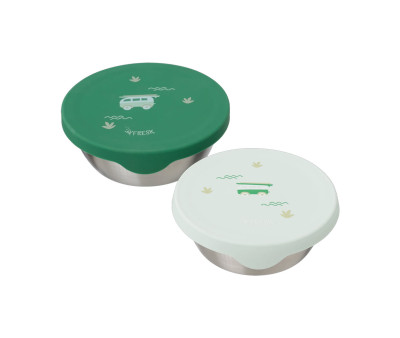 2 Snack Box Acciaio Inox Surf