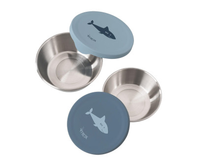 2 Snack Box Acciaio Inox Shark