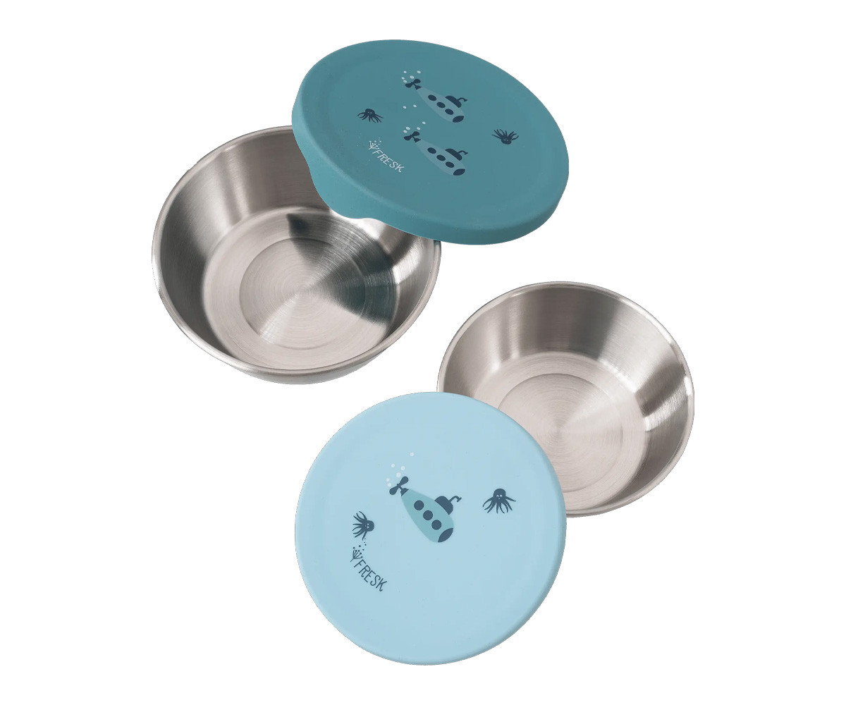 2 Snack Box Acciaio Inox Sottomarino