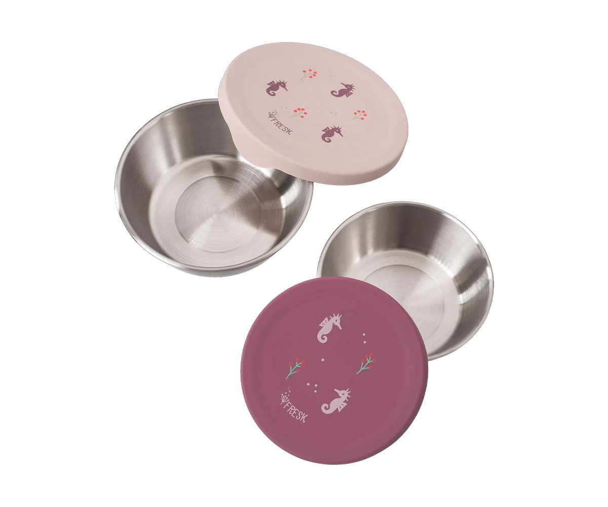 2 Snack Box Acciaio Inox Cavalluccio Marino