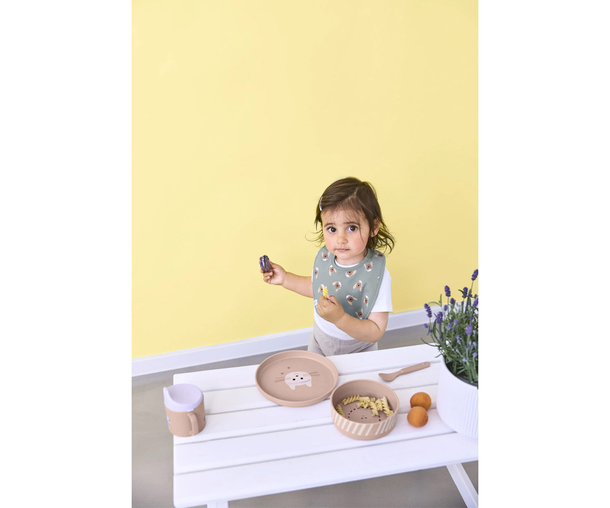 Pack de 5 Baberos Tiny Team Dog