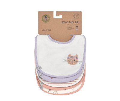 Pack de 5 Baberos Tiny Team Cat