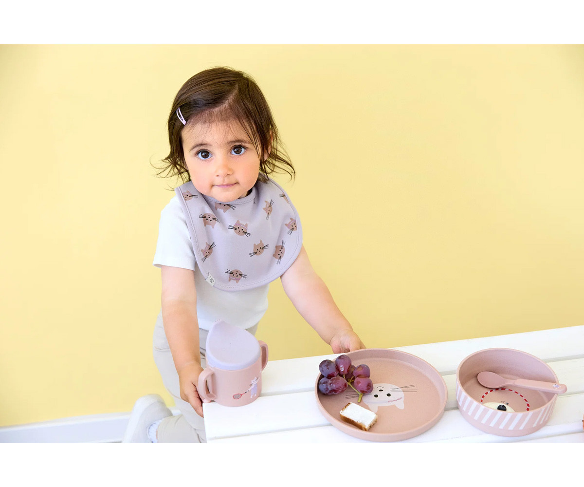 Pack de 5 Baberos Tiny Team Cat