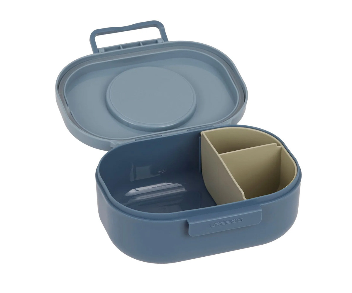 Caja de Almuerzo Style & Snack Pattern Party Blue