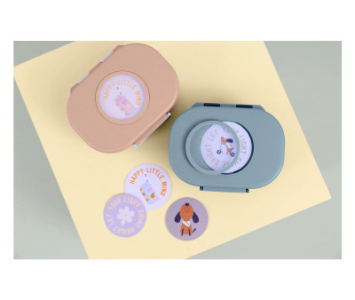 Caja de Almuerzo Style & Snack Pattern Party Blue