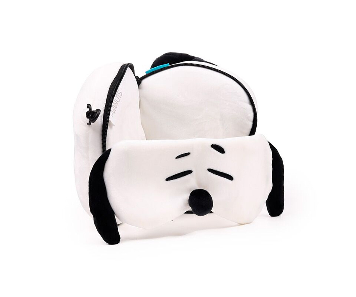 Cuscino da Viaggio con Maschera Relaxeazzz Peanuts Snoopy