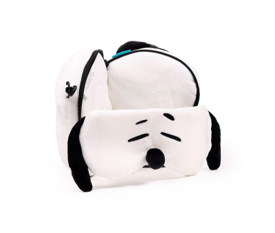 Cuscino da Viaggio con Maschera Relaxeazzz Peanuts Snoopy