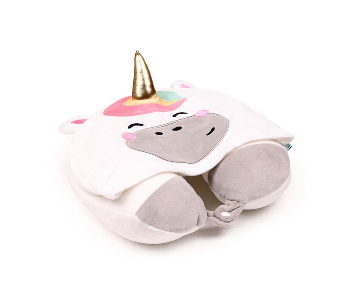 Cuscino da Viaggio con Cappuccio Hoodeazzz Astra Unicorn
