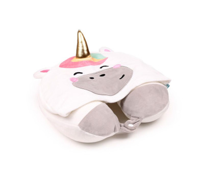 Cuscino da Viaggio con Cappuccio Hoodeazzz Astra Unicorn