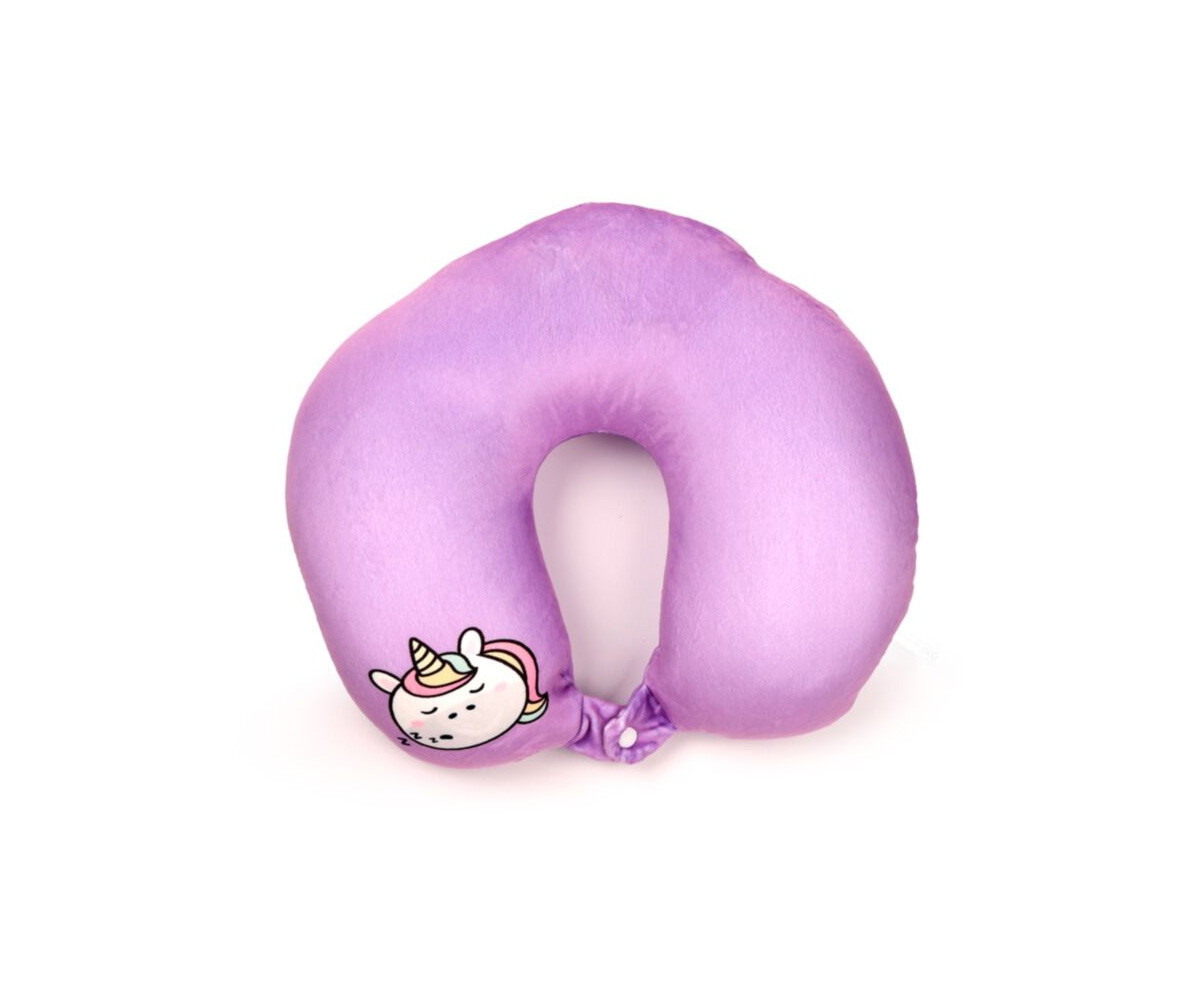 Almohada de Viaje y Peluche 2 en 1 Swapseazzz Unicornio Adoracorns