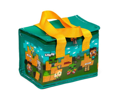 Borsa da Pranzo Termica Steve e Alex Minecraft Personalizzabile