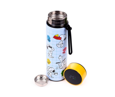 Borraccia Termica con Termometro Peanuts Snoopy & Woodstock