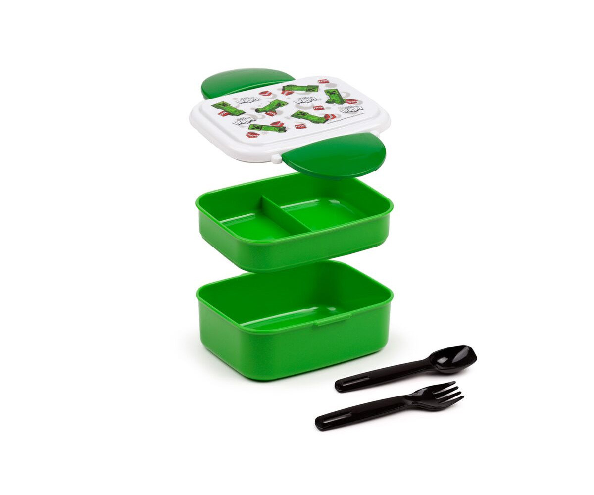 Bento Box e Posate Creeper e TNT Minecraft