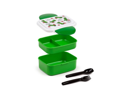 Bento Box e Posate Creeper e TNT Minecraft