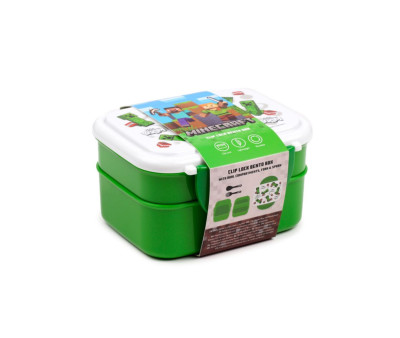 Bento Box e Posate Creeper e TNT Minecraft