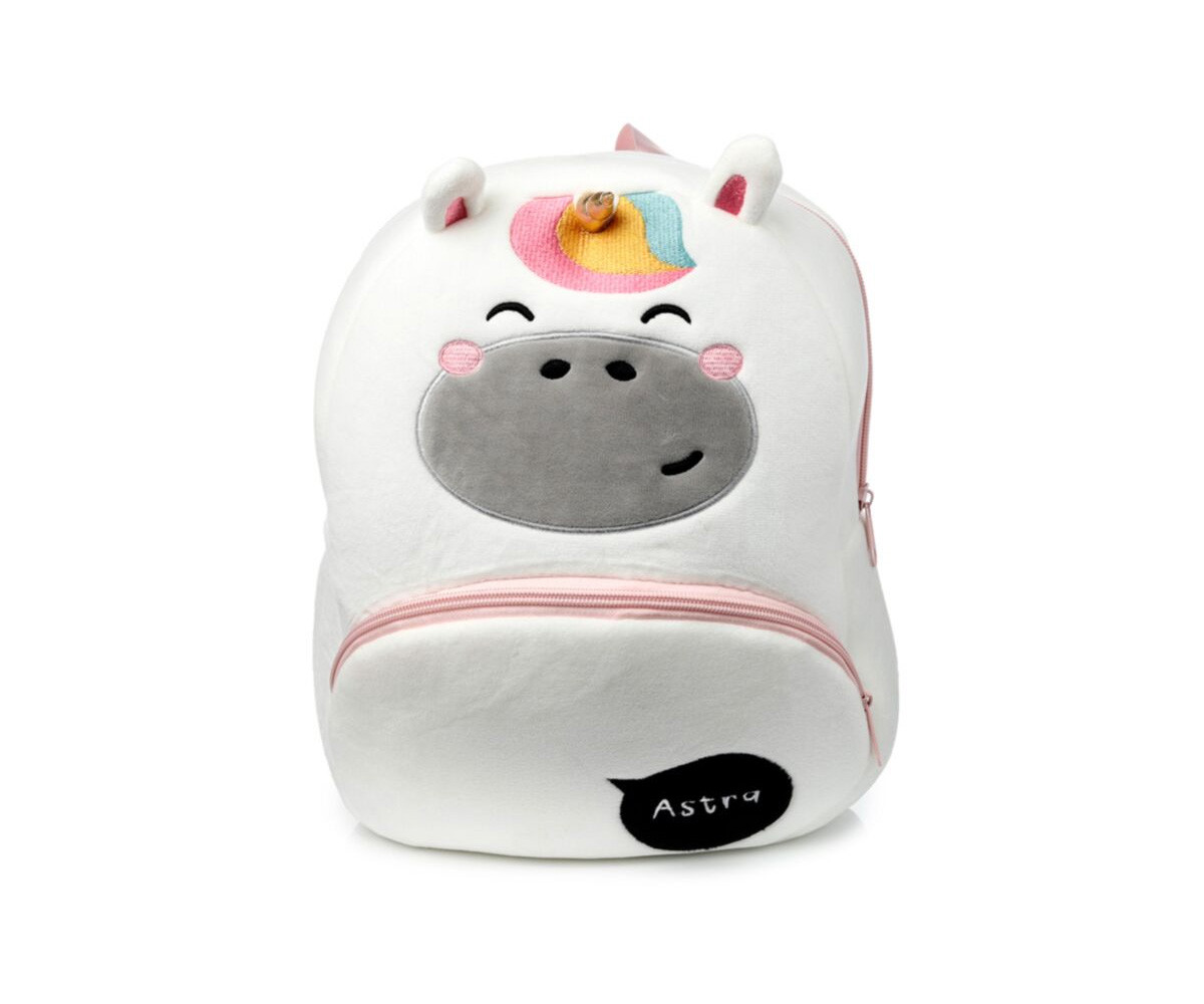 Mochila de Peluche Infantil Personalizable Unicornio Astra Adoracorns