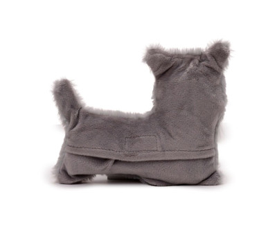 Peluche Térmico de Semillas para Microondas Perro Schnauzer