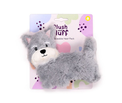 Peluche Térmico de Semillas para Microondas Perro Schnauzer