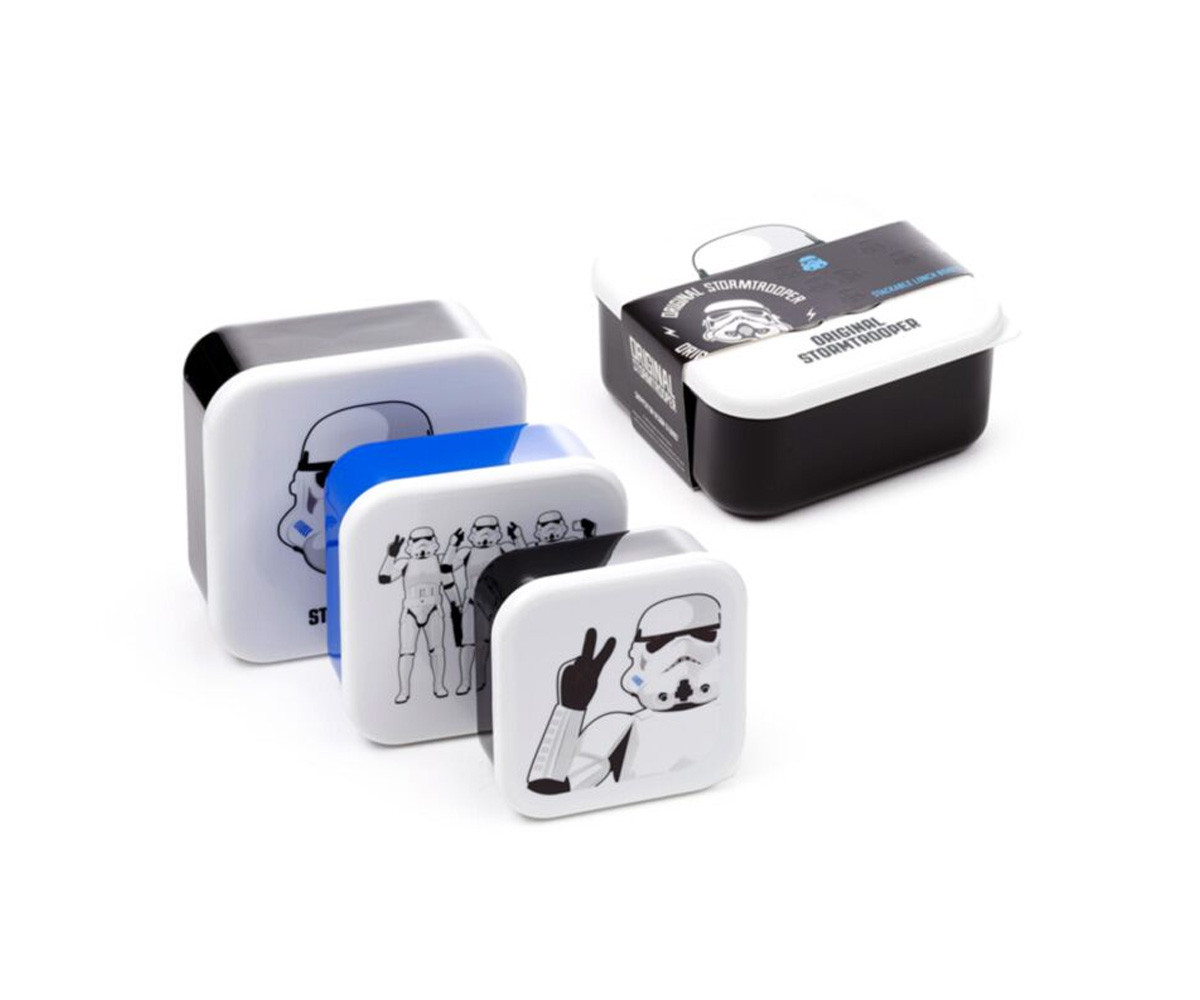 3 Cajas de Almuerzo Soldado Imperial Stormtrooper