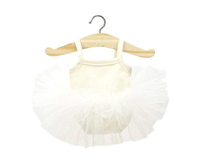 Abito Tutu Célestine In Jersey e Tulle Burro  Bambole Minikane