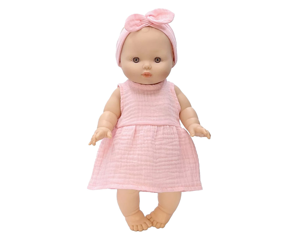Bambola Gordis Faustine Con Vestitino e Diadema Fraise