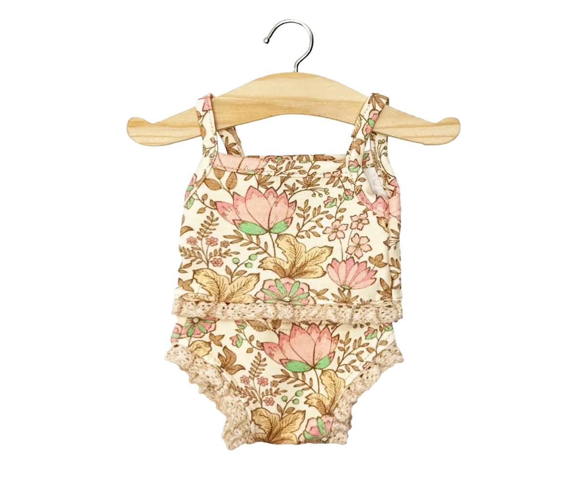 Les P'tits Basiques Ropa Interior Indienne Rosée para Muñeco Gordis