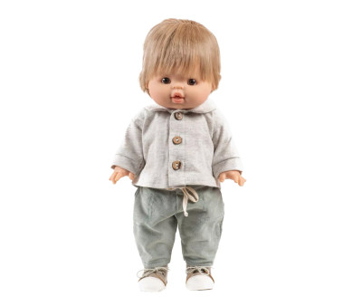 Conjunto Samy para Muñeco Gordis Top y Pantalón Vert Sauge