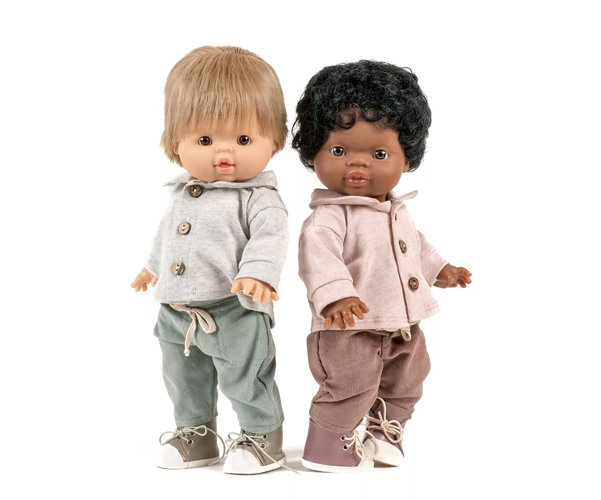 Conjunto Samy para Muñeco Gordis Top y Pantalón Vert Sauge