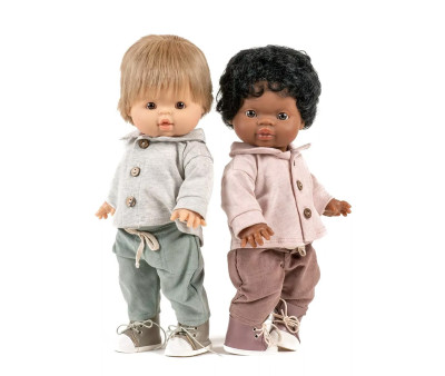 Conjunto Samy para Muñeco Gordis Top y Pantalón Vert Sauge