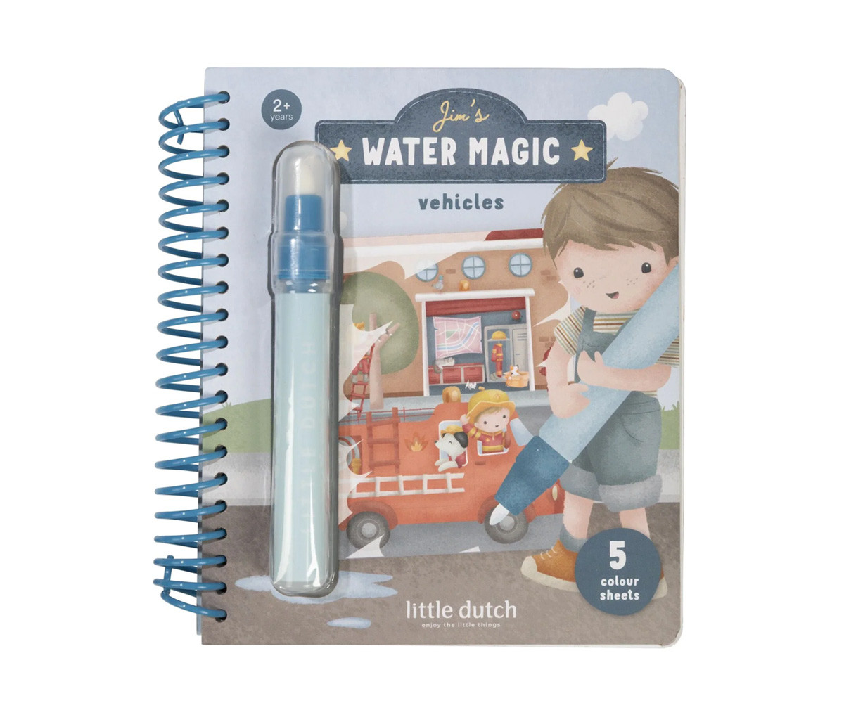 Libro Mágico Aqua para Colorear Jim Vehículos