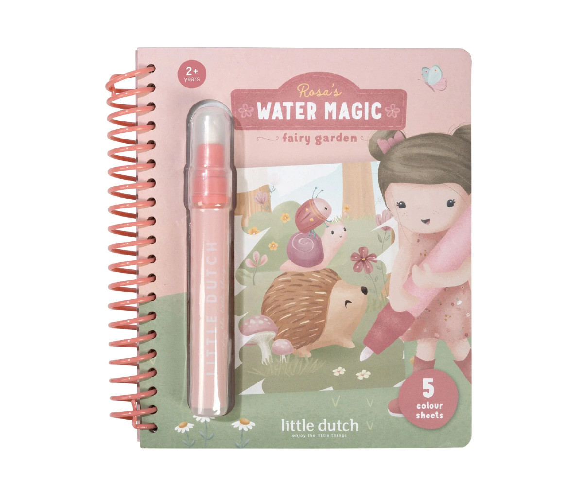 Libro Mágico Aqua para Colorear Rosa Fairy Garden