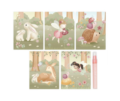 Libro Mágico Aqua para Colorear Rosa Fairy Garden