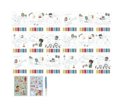 Set de Pintura con Agua Jim Vehículos