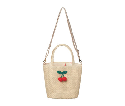 Bolso Cesta Crochet Cherry